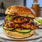 Grilled Korean BBQ Chicken Sandwich