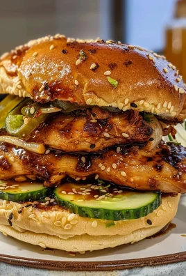 Grilled Korean BBQ Chicken Sandwich