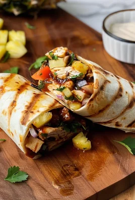 Hawaiian BBQ Chicken Wraps
