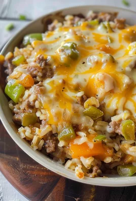 Instant Pot Philly Cheese Steak Ground Beef and Rice