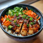 Korean BBQ Chicken Bowls with Gochujang Cream Sauce Awaits!