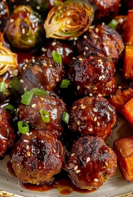 Korean BBQ Meatballs and Vegetables