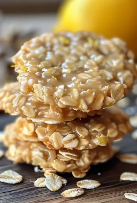 Lemon Oatmeal No-Bake Cookies