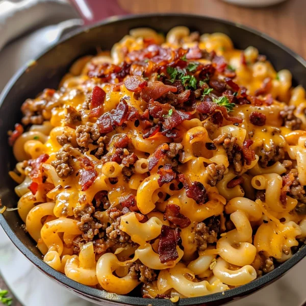 Loaded Bacon Cheeseburger Pasta You'll Crave Again and Again