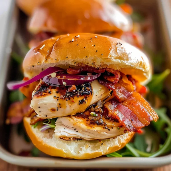 Maple Chicken & Bacon Sliders