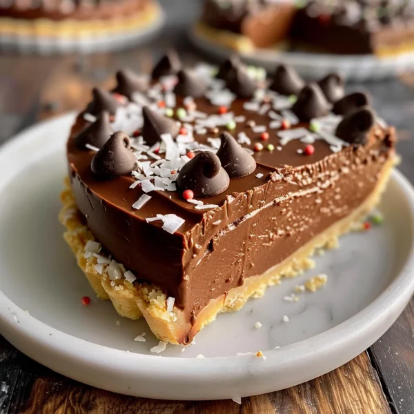 Mint Chocolate Tart (Paleo, Vegan, No Bake)