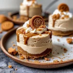 No Bake Mini Biscoff Cheesecakes