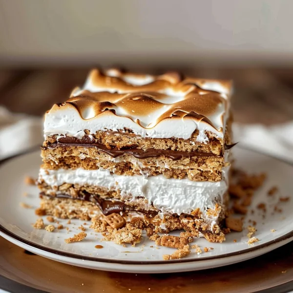 No Bake S'mores Cake