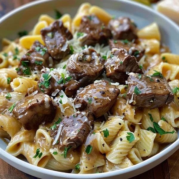 Savory Steak Bites & Pasta