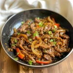 Sizzling Chinese Pepper Steak with Onions