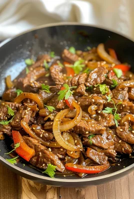 Sizzling Chinese Pepper Steak with Onions