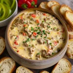 Slow Cooker Philly Cheesesteak Dip