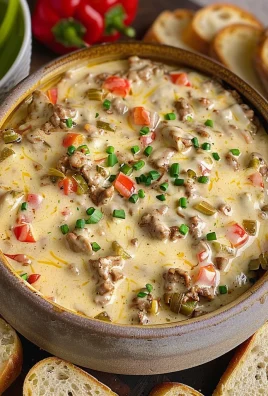 Slow Cooker Philly Cheesesteak Dip