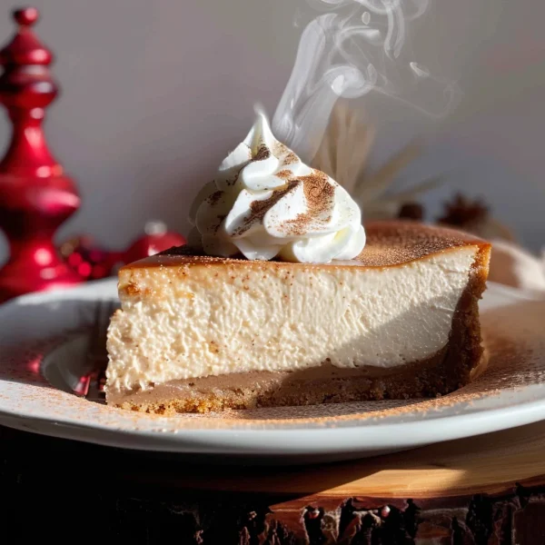 Spiced Chai Cheesecake + Gingersnap Crust