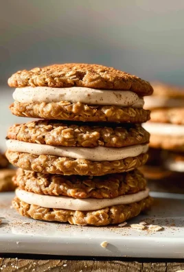 Spiced Eggnog Oatmeal Cream Pies
