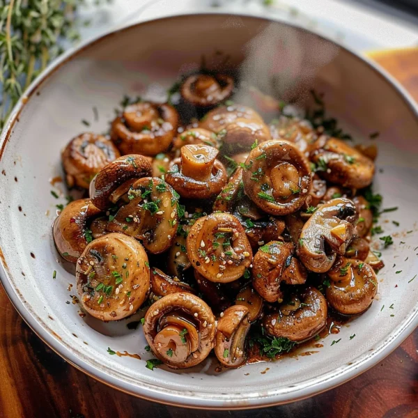 Steakhouse Garlic Butter Mushrooms