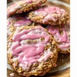 Strawberry Iced Oatmeal Cookies Recipe