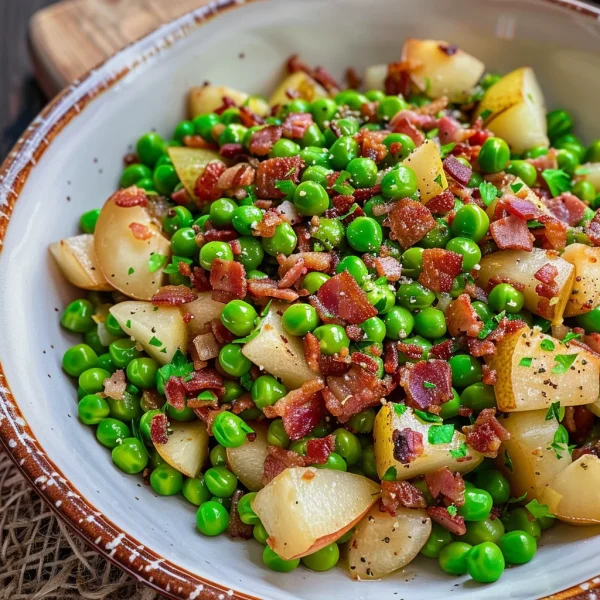 Thanksgiving Peas (with Pear and Pancetta)