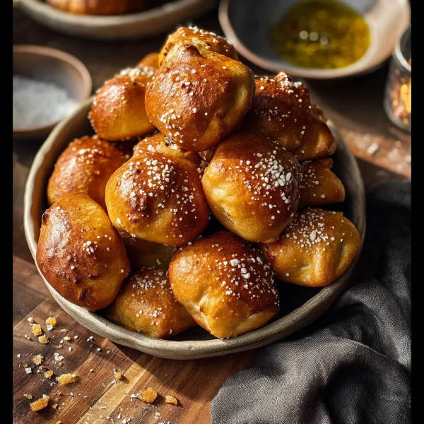 10 Minute Fluffy Air Fryer Pretzel Bites