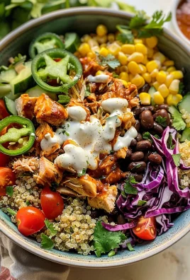 BBQ Ranch Chicken Quinoa Bowls
