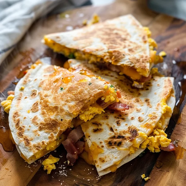 Bacon Egg Cheese Breakfast Quesadillas
