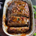 Bacon Mushroom Swiss Cheese Meatloaf – Easy & Juicy