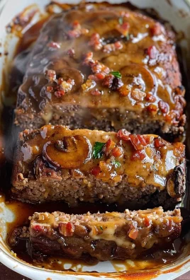 Bacon Mushroom Swiss Cheese Meatloaf – Easy & Juicy