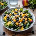 Blueberry Peach Feta Salad