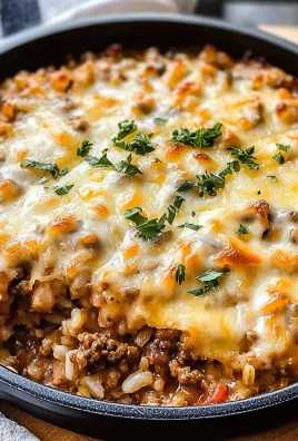 Cheesy Hamburger Rice Casserole
