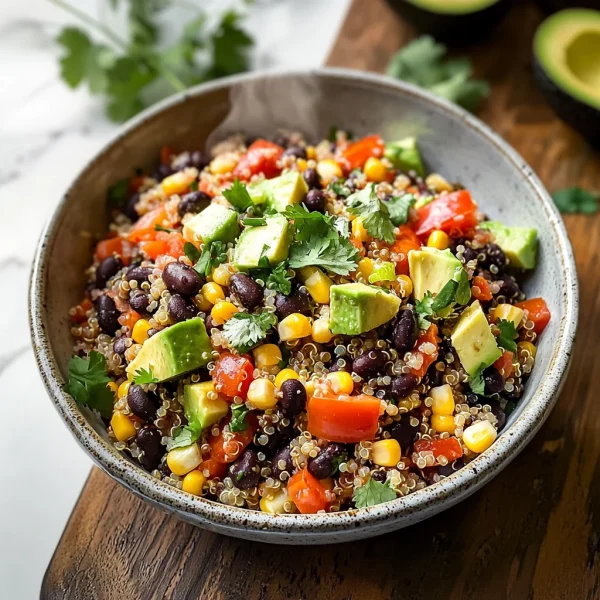 Chili-Lime Quinoa Black Bean Salad with Corn