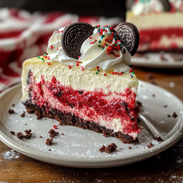 Christmas Red Velvet Cheesecake