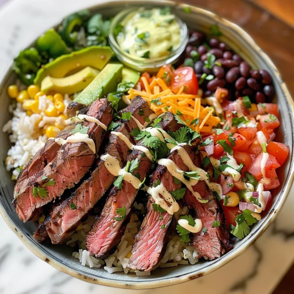 Cilantro Lime Steak Bowls