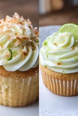 Coconut Cupcakes with Lime Buttercream Frosting