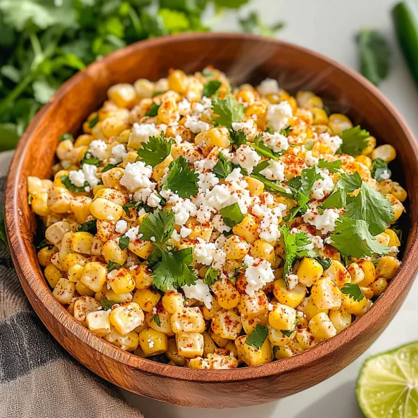 Creamy Mexican Street Corn Salad with a Kick