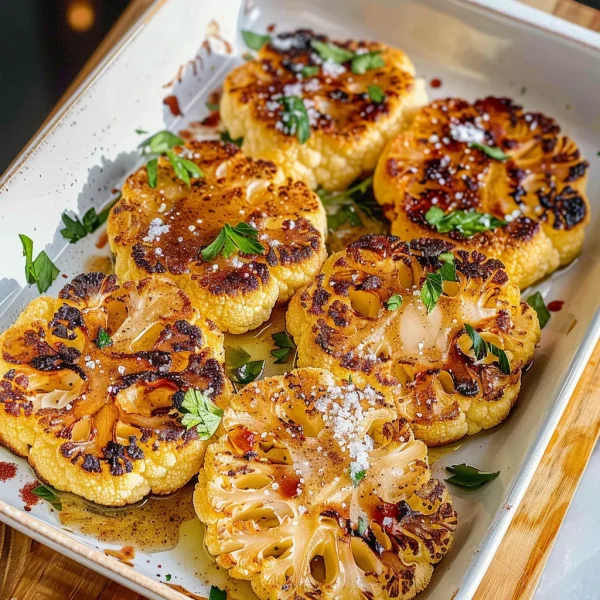 Crispy Baked Cauliflower Steaks
