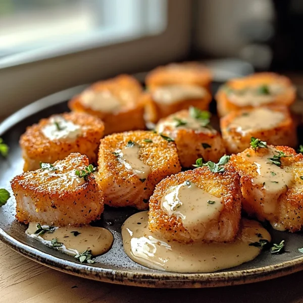 Crispy Bang Bang Salmon Bites