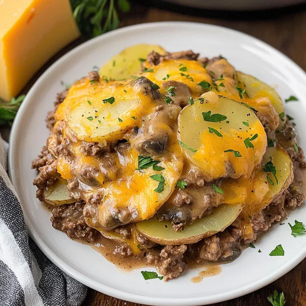 Crockpot Hamburger Potato Casserole