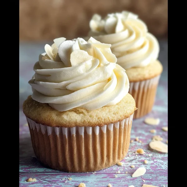 Easy Almond Cupcakes (With Almond Buttercream)