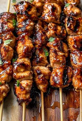 Easy Grilled Asian Chicken Skewers with Honey Garlic Sauce