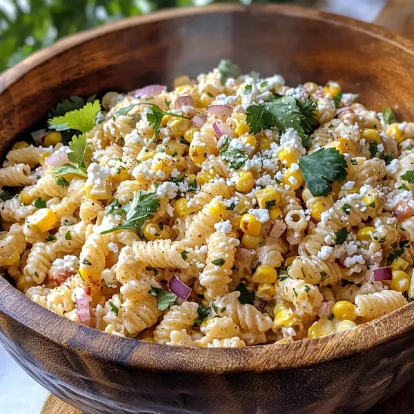 Elote Pasta Salad Recipe (Mexican Street Corn)