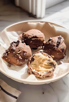 Frozen Greek Yogurt Peanut Butter Bites with Chocolate Chips