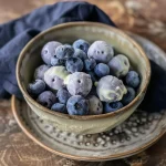 Frozen Yogurt Covered Blueberries