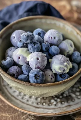 Frozen Yogurt Covered Blueberries