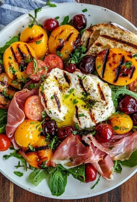 Grilled Nectarine Burrata Prosciutto Salad