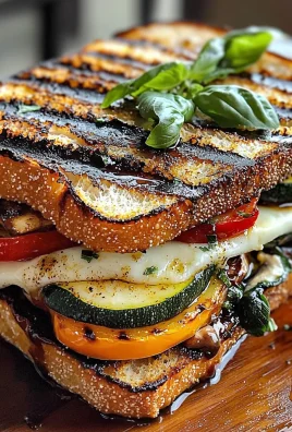 Grilled Veggie & Mozzarella Sandwiches