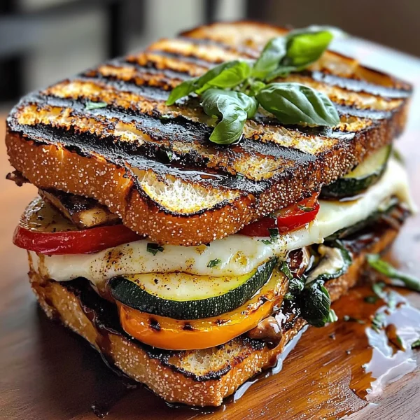 Grilled Veggie & Mozzarella Sandwiches