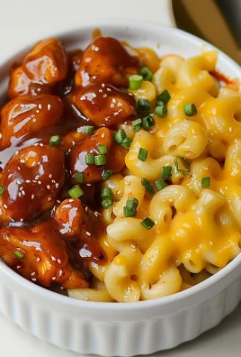 High Protein Honey BBQ Chicken Mac & Cheese