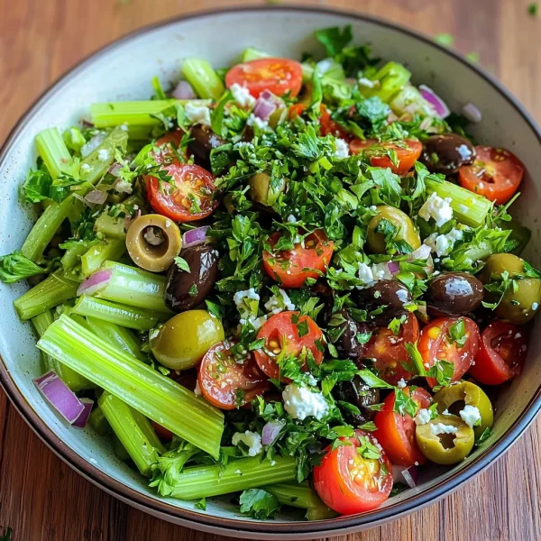 Mediterranean Celery Salad