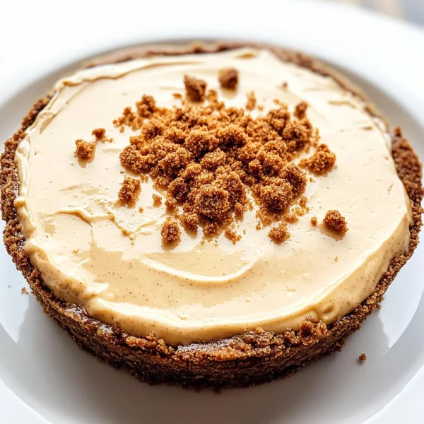 No Bake Cookie Butter Cheesecake
