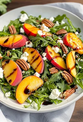 Peach Arugula Salad
